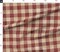 Rustic Plaid Earthy Brick Red Buffalo Plaid Weathered Look Distressed Red Plaid Custom Printed Fabric by Spoonflower Various Fabrics by the Yard or Fat Quarter